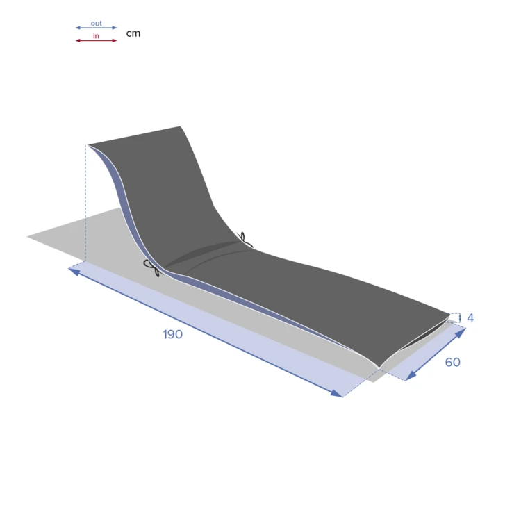 Coussin de transat Hesperide uni Korai