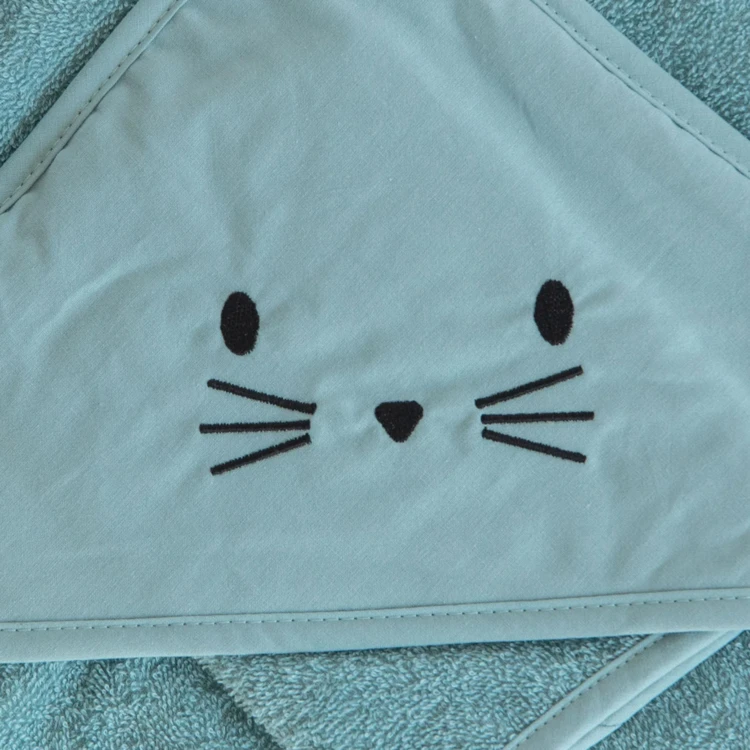 Set sortie de bain et gant lapin