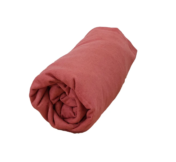 Parure de draps 5 pièces flanelle de coton floral avec draps + taies + traversin