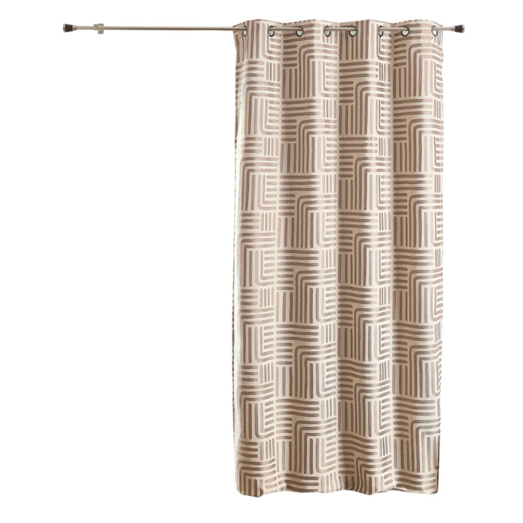 Rideau à oeillets tamisant jacquard
