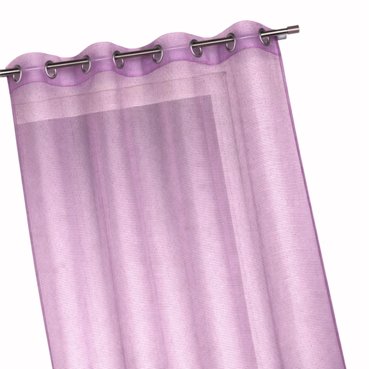 Voilage organza à fines rayures horizontales