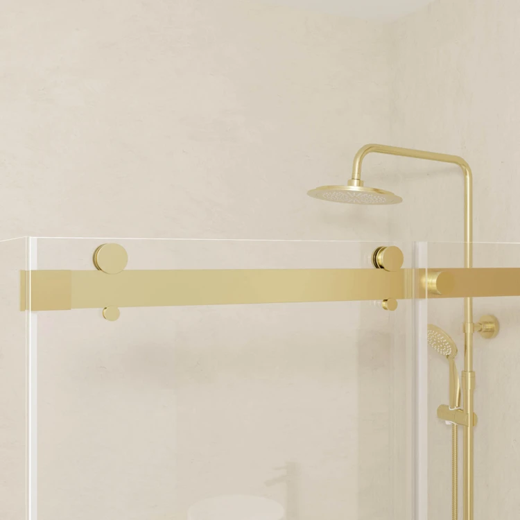 Porte de douche coulissante en verre trempé