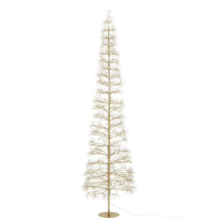 ARBRE LED LUMIÈRES BLANC CHAUD FER NOIR EXTRA LARGE