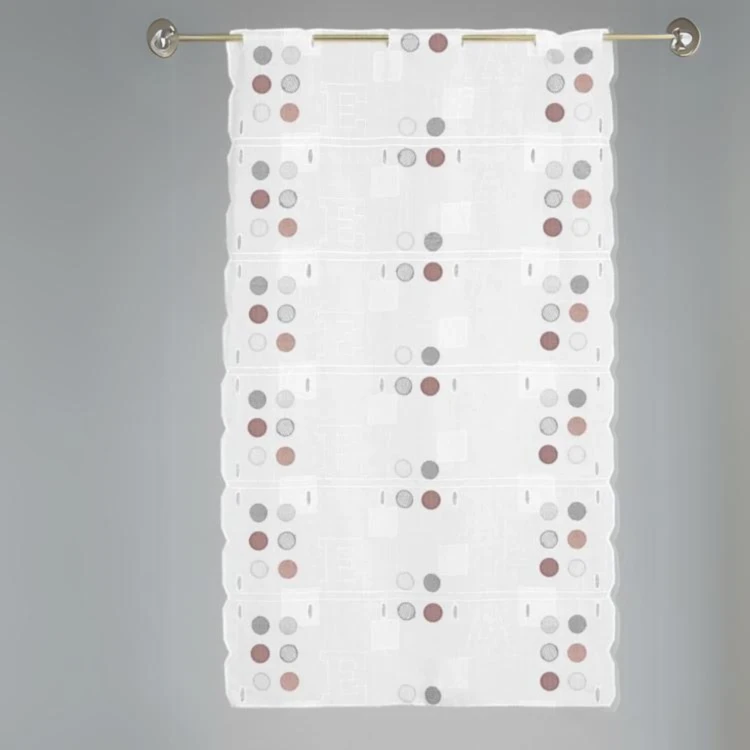 Modulable brodé de lettres et cercles colorés