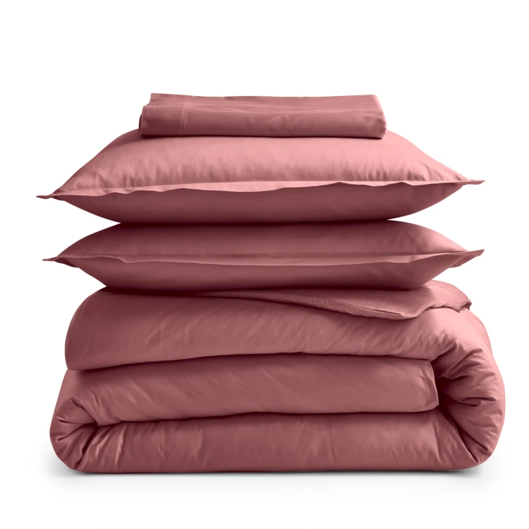 Taie de traversin percale de coton piquée unie