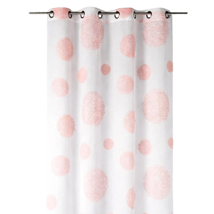 Voilage motif rond impression magnétique