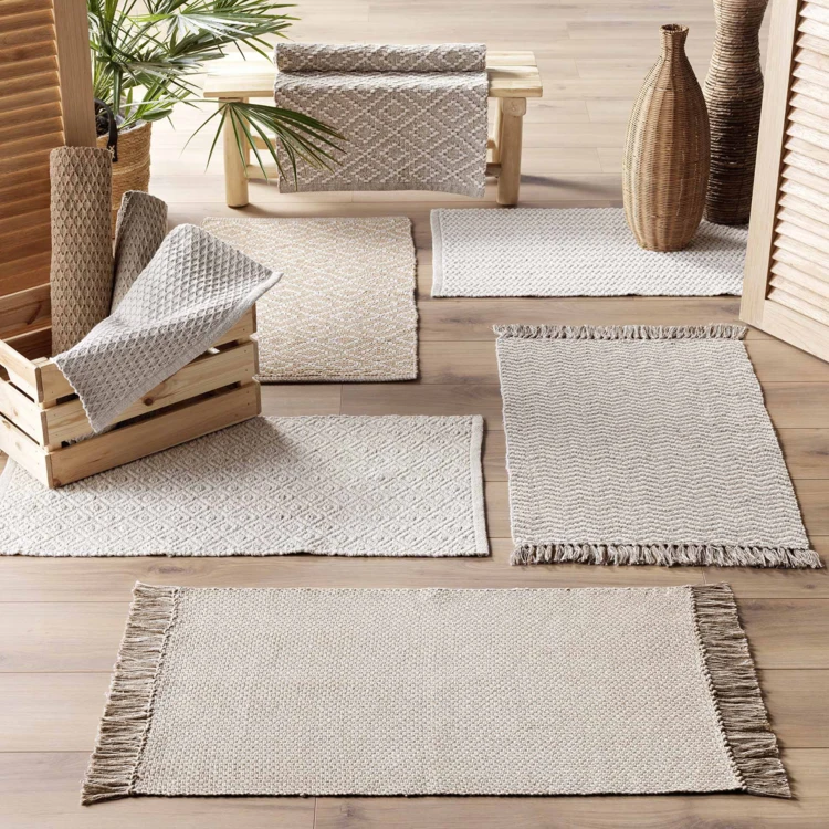 Tapis rectangle "effet naturel"