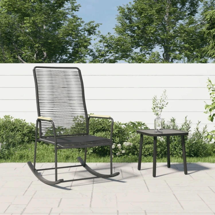 Silla mecedora de jardín
