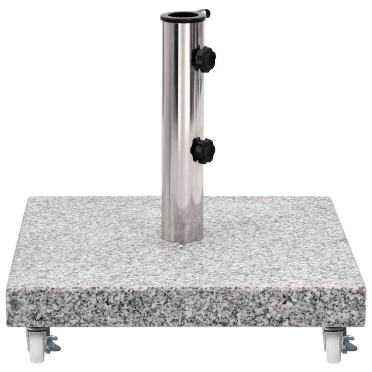 Socle de parasol en granit à roulette