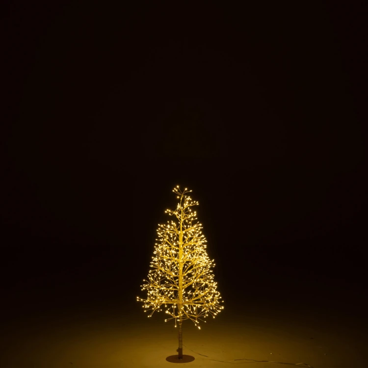 ARBRE LED LUMIÈRES BLANC CHAUD FER NOIR EXTRA LARGE