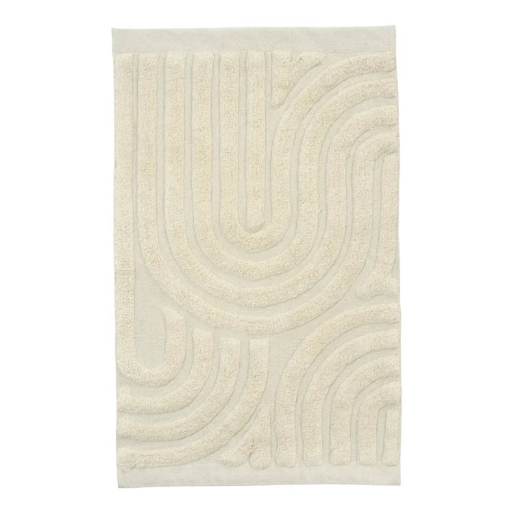 2-in-1 wand- en badmat, getuft katoen, design