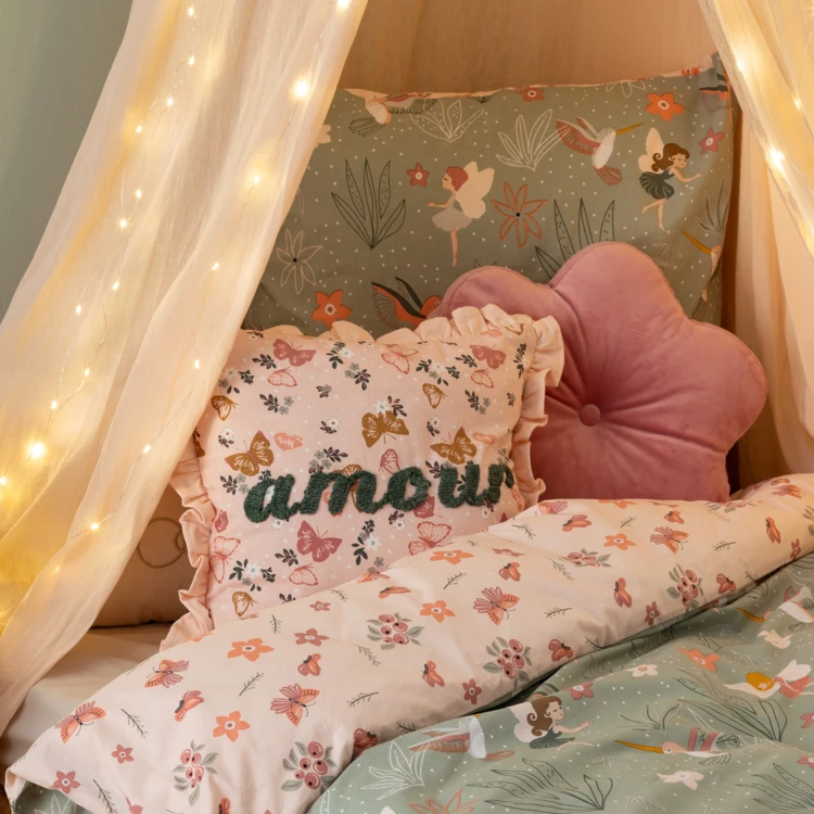 Coussin Amour avec papillons