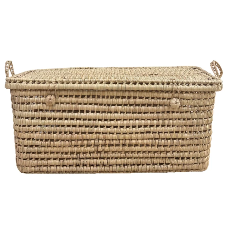 Malle de rangement feuille de palmier
