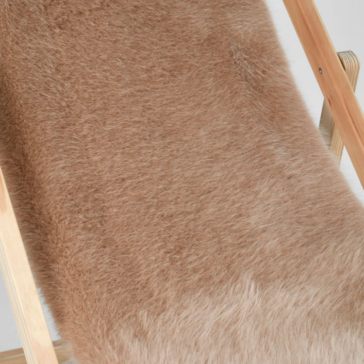Chilienne pliante en bois à assise texturée