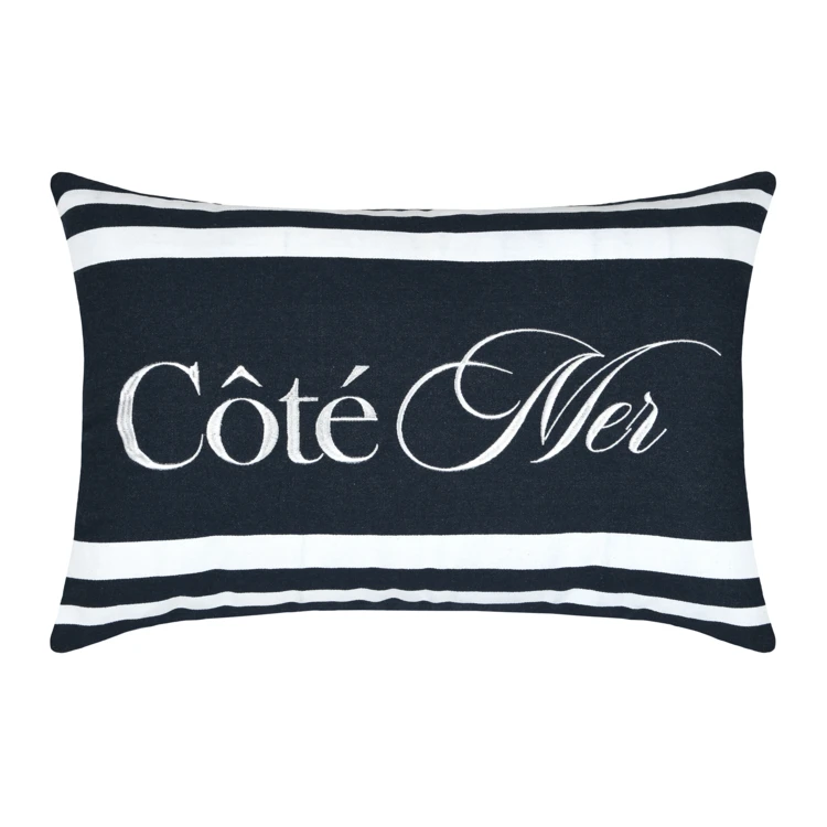 Coussin polycoton Côté Mer
