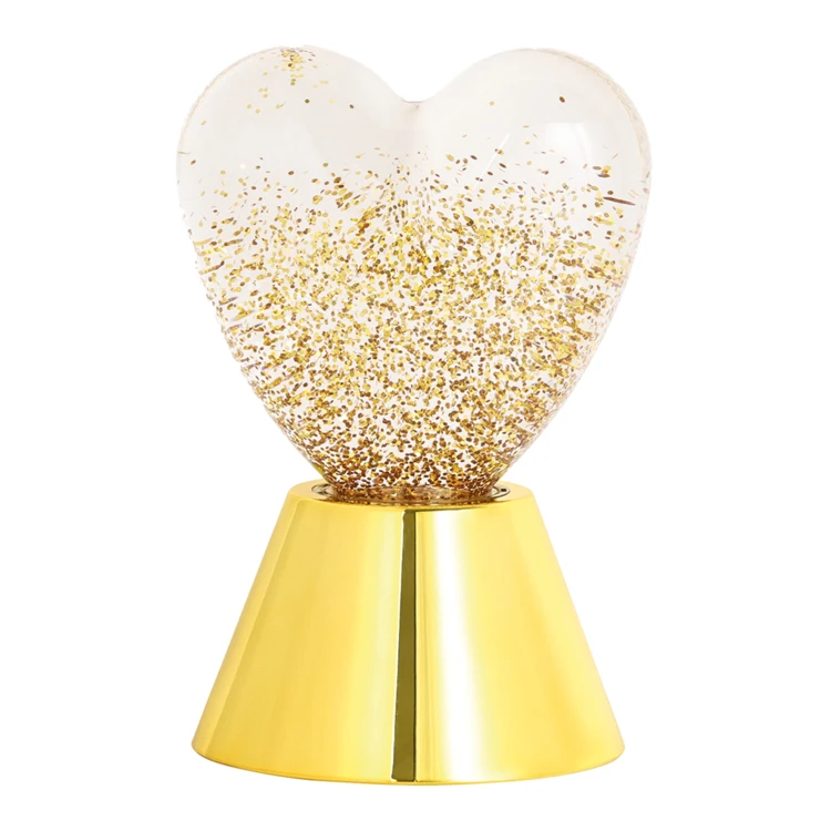 Lampe décorative cœur lumineuse à paillettes