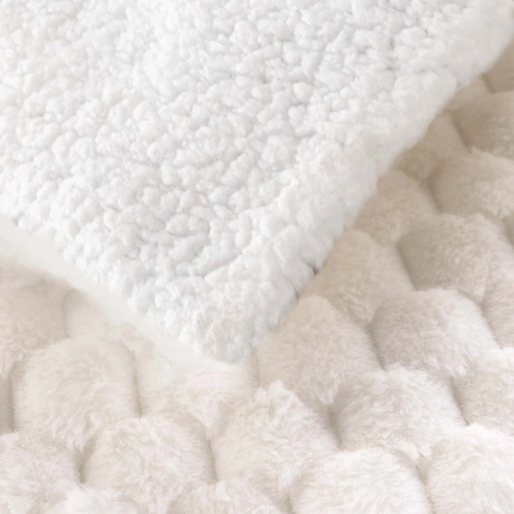 Plaid Frosty Imitation Fourrure / Sherpa
