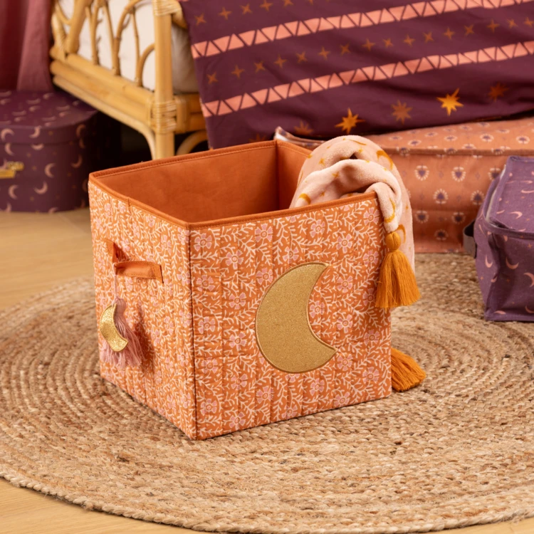 Caja plegable con asa para juguetes infantiles