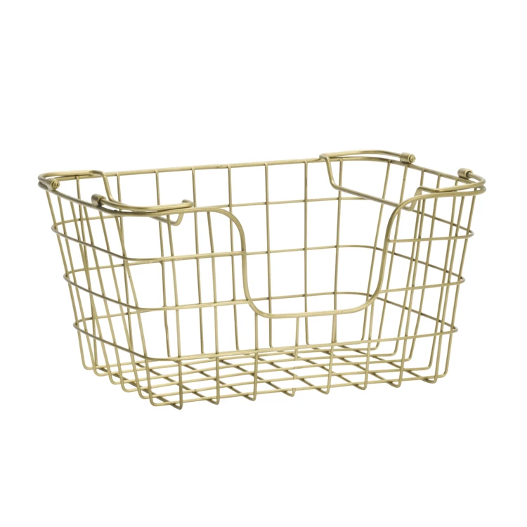 Cesta apilable de alambre para guardar cosas