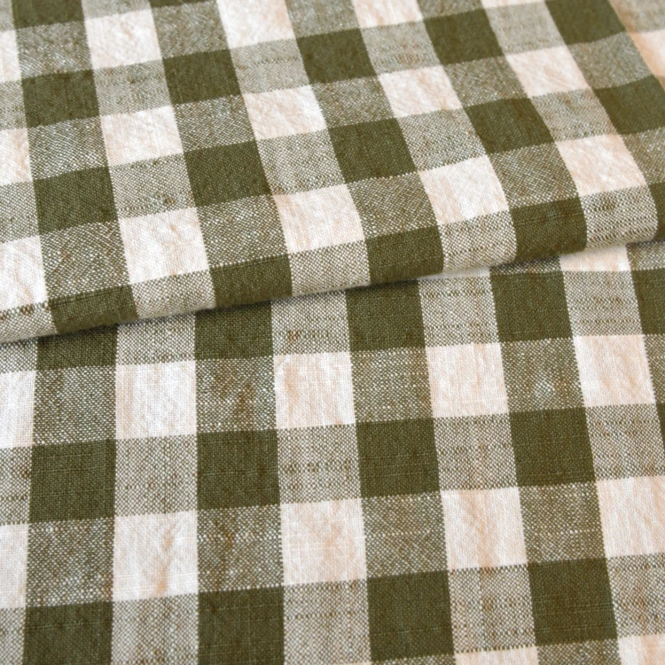 Gewebter Vichy-Baumwollstoff für Möbel upholstery