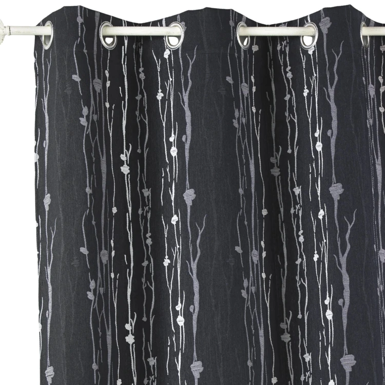 Tenda isolante in jacquard con stampa di radici