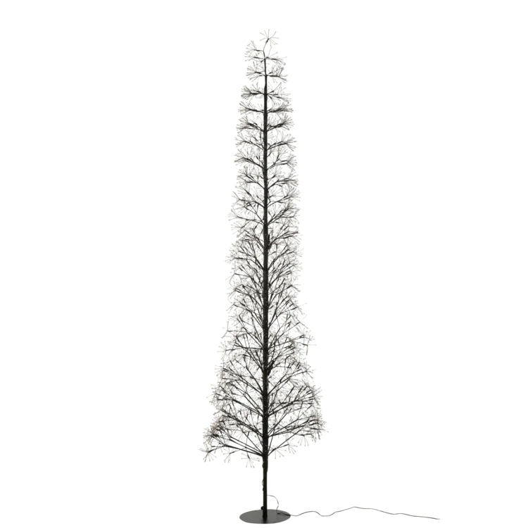 ARBRE LED LUMIÈRES MULTICOLORES FER NOIR EXTRA LARGE