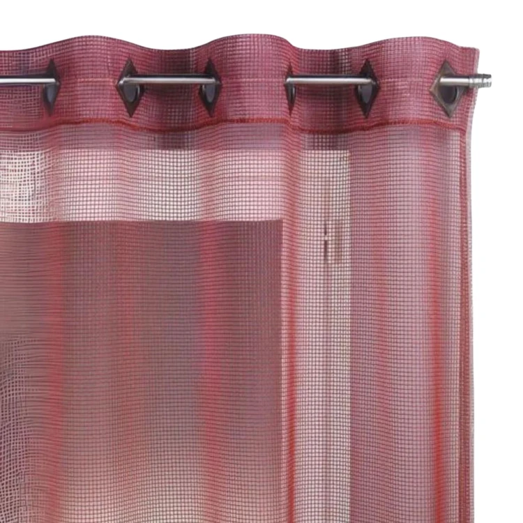 Visillo liso con ojal