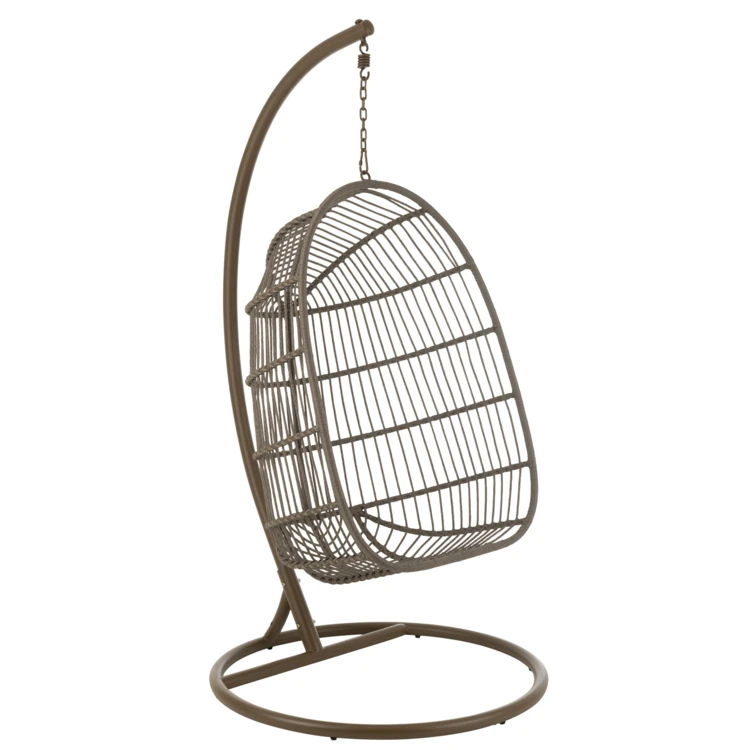 Fauteuil suspendu acier et corde