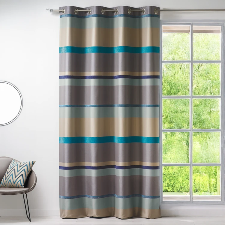 Cortina Bouchara en jacquard rayas horizontales