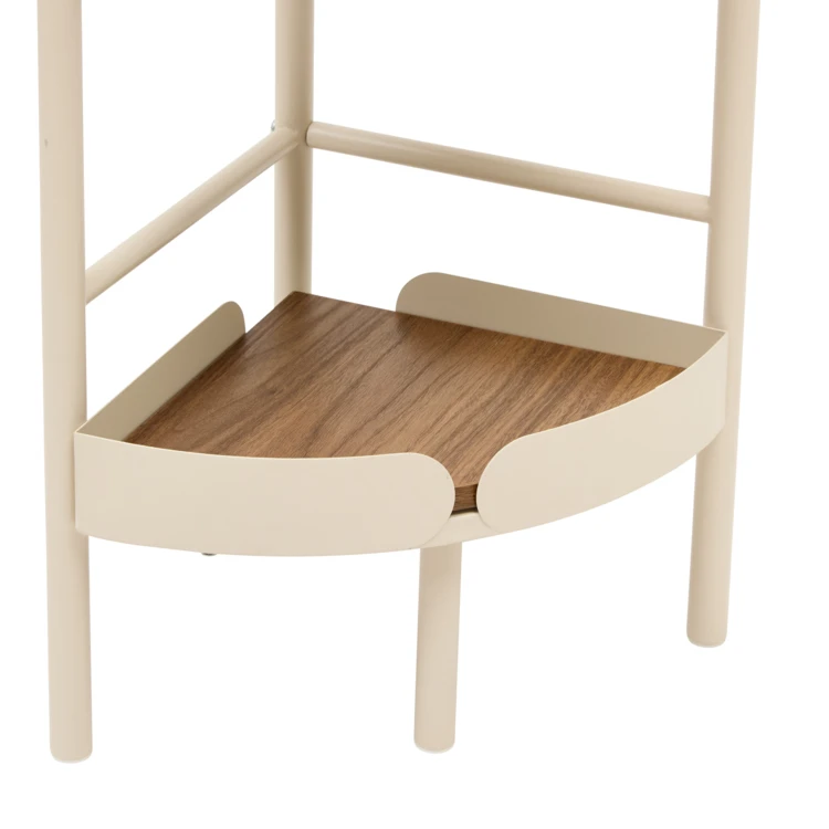 Etagère d'angle 3 niveaux en acier