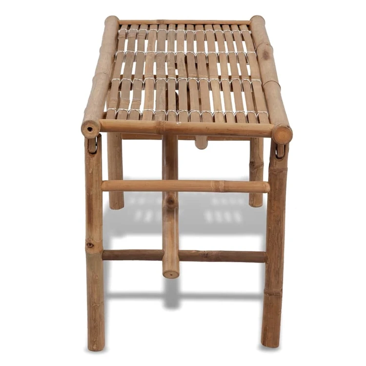 Banc de jardin pliable en bambou