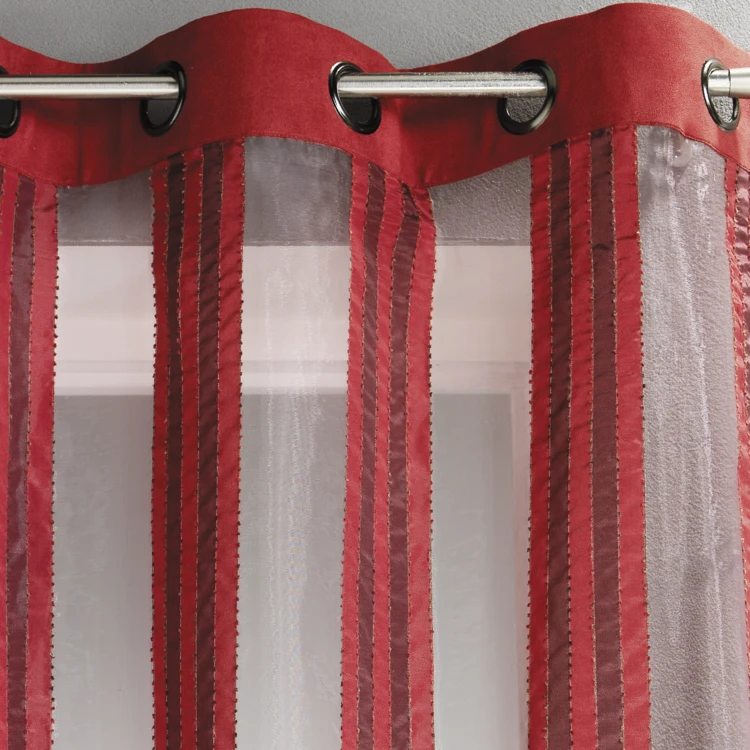 Voilage en Organza Rayures verticales
