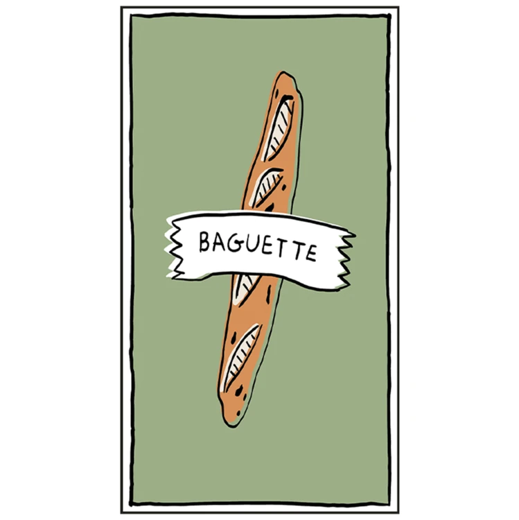 Lot de 15 serviettes en papier baguette