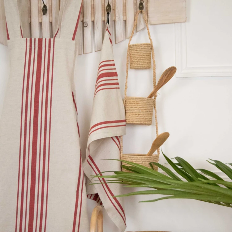 Torchon de cuisine polylin à rayures