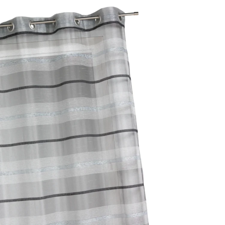 Voilage fantaisie à rayures horizontales de différentes tailles