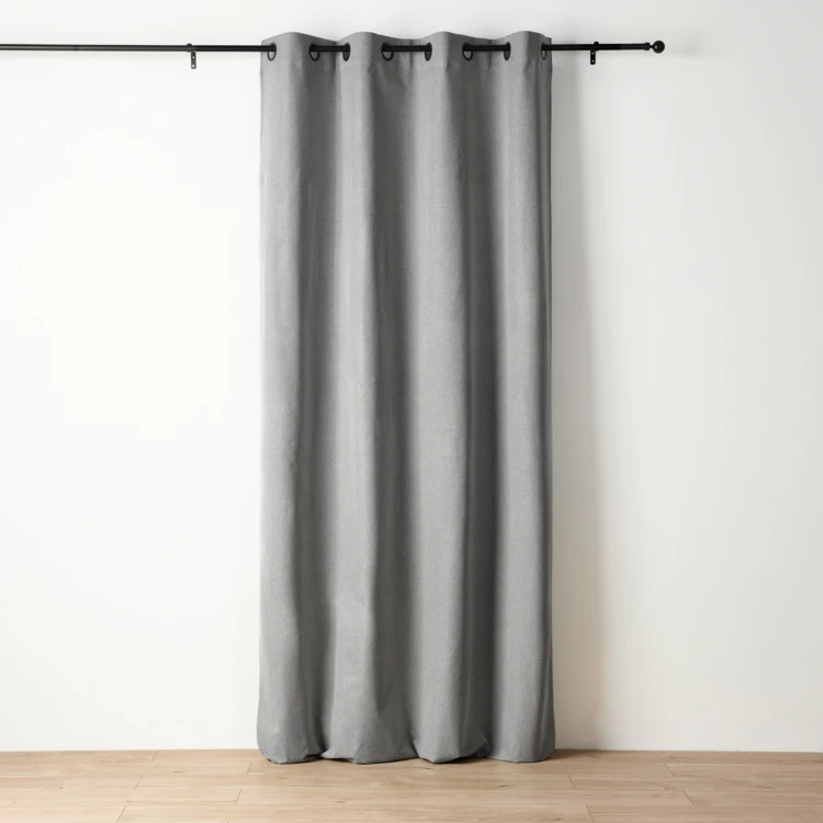 Rideau occultant chiné à oeillets