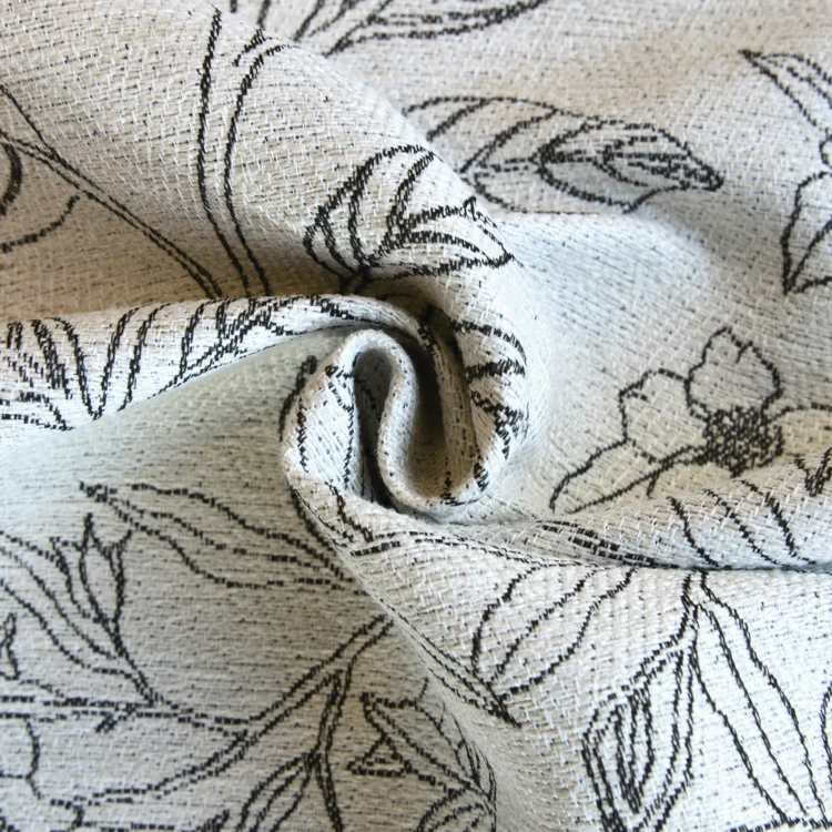 Tela estampada exótica - Follaje y periquitos