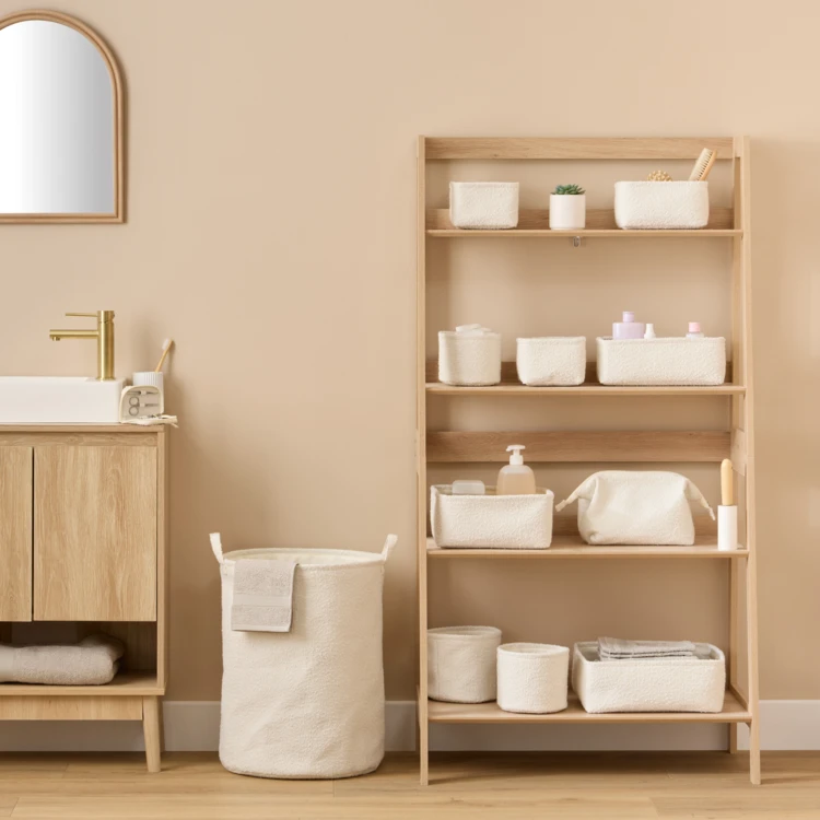 Lot de 4 paniers de rangement en polyester