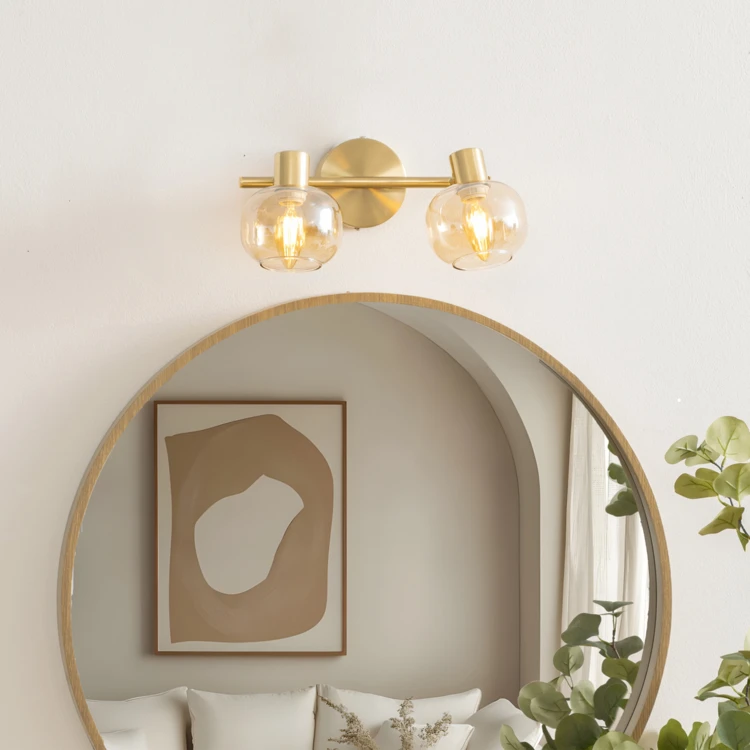 Spot orientable en verre et métal