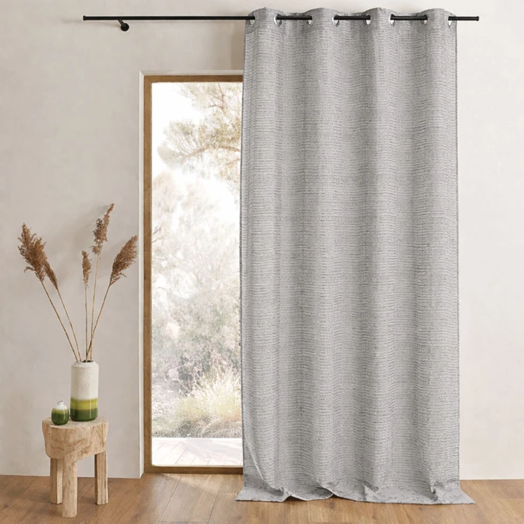 Voilage fantaisie à rayures horizontales "Joyeux"