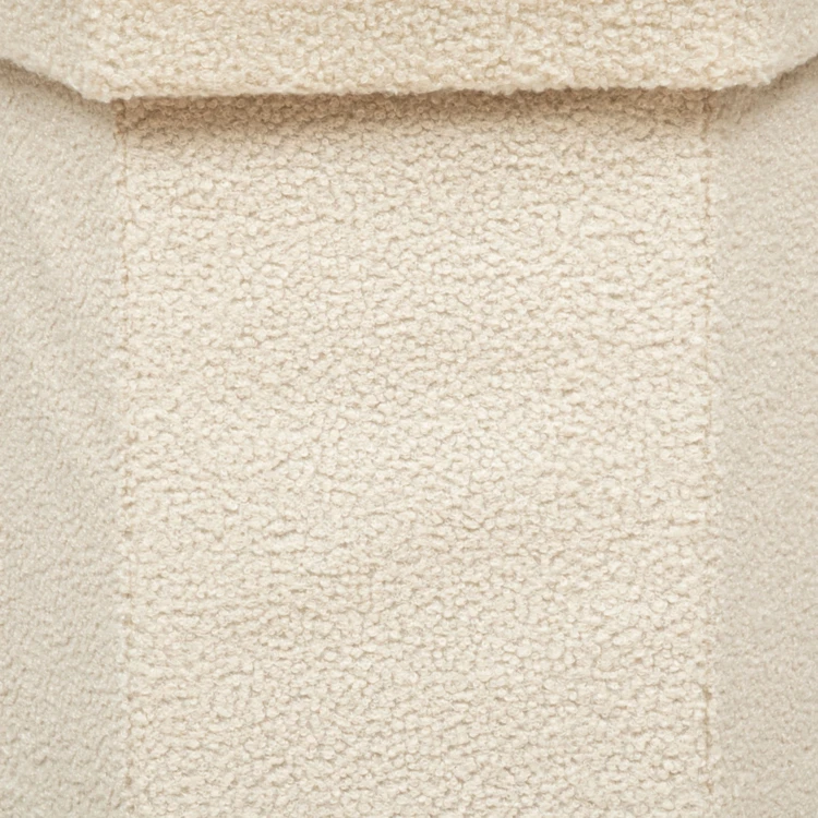 Puff hexagonal con bucles
