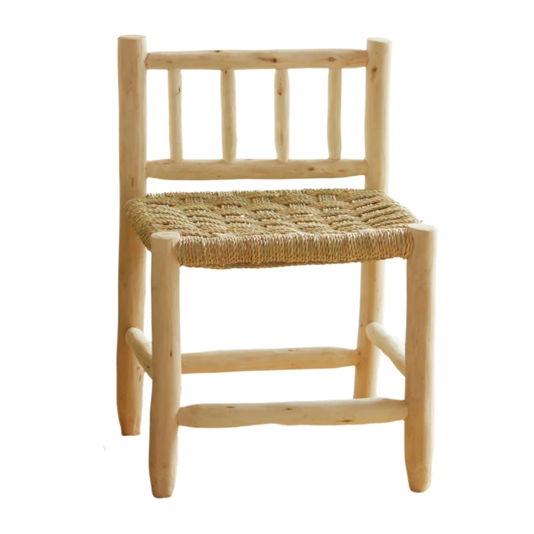 Chaise en bois de laurier et doum