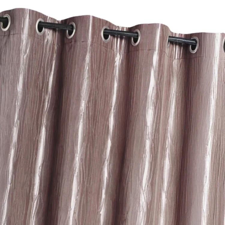 Rideau d'Ameublement en Taffetas Froissé