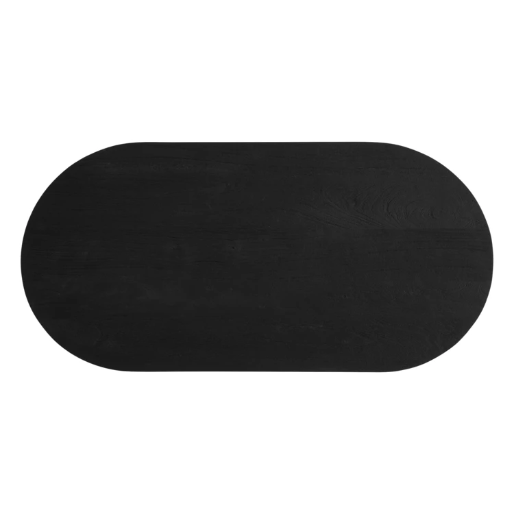Mesa de centro de madera de mango con acabado texturizado