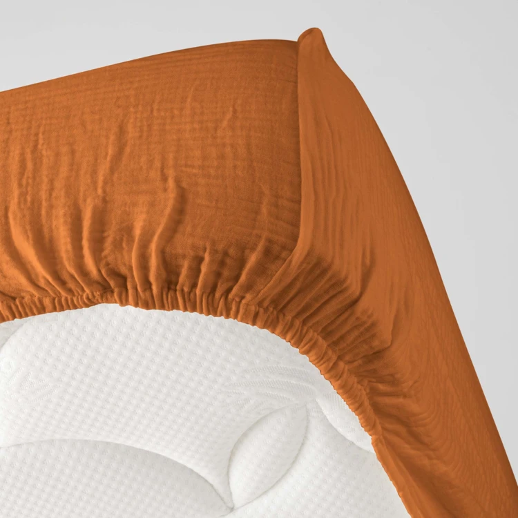 Drap Housse en gaze de coton