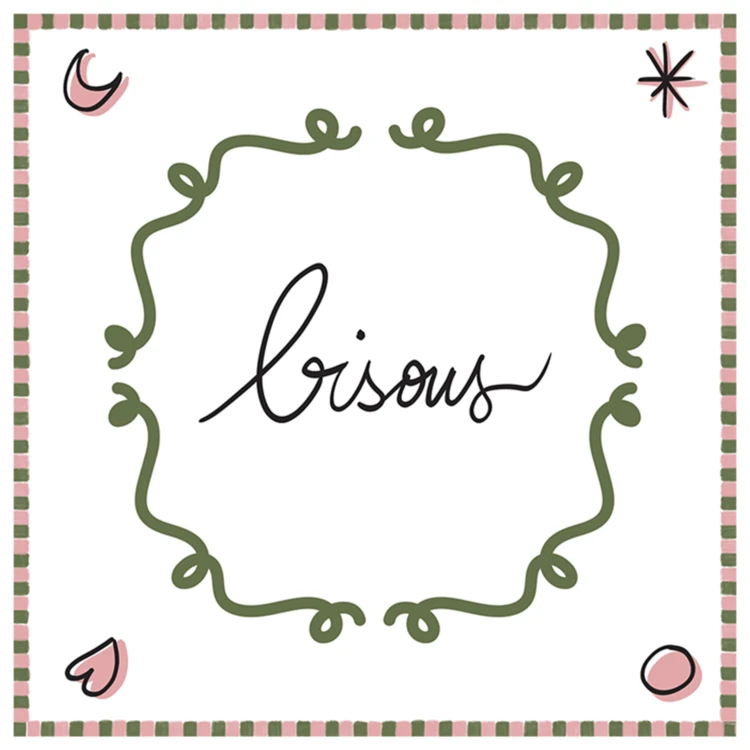 Lot de 20 serviettes papier bisou