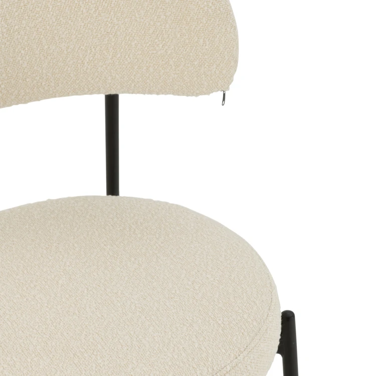 Silla de salón con efecto borreguito