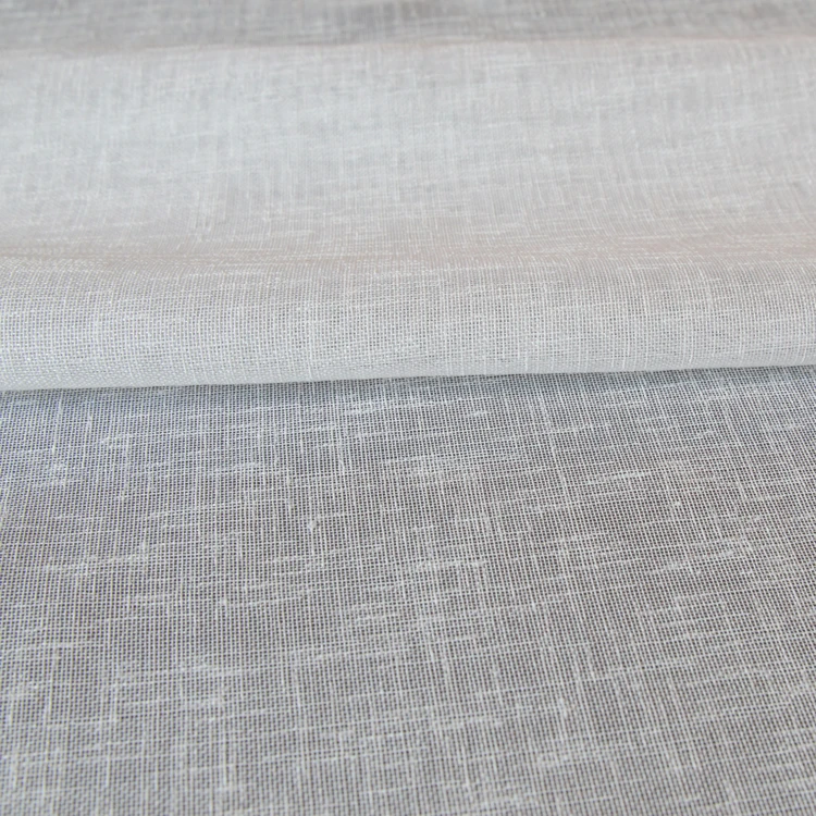 Tissu plombé effet lin