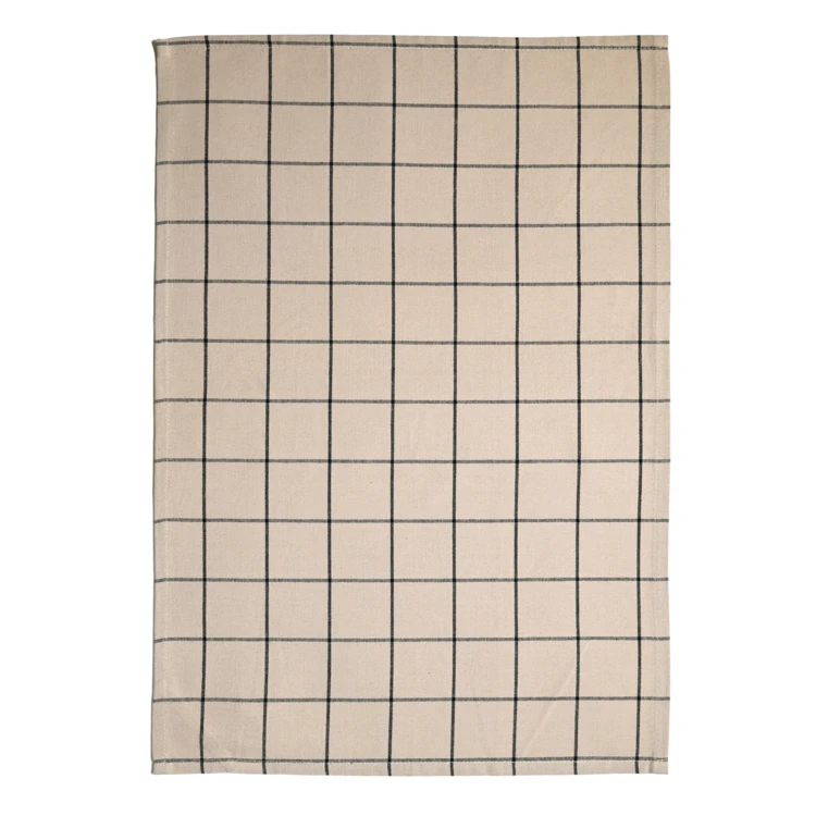 Torchon de cuisine en coton à motif carreaux