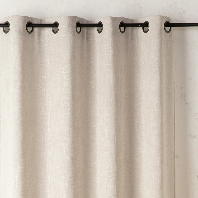 Voilage semi-opaque effet lin